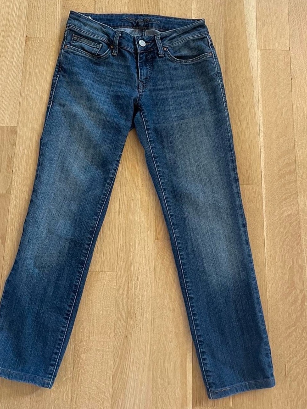 Mavi Women's Medium Dark Blue Straight-Leg Jeans